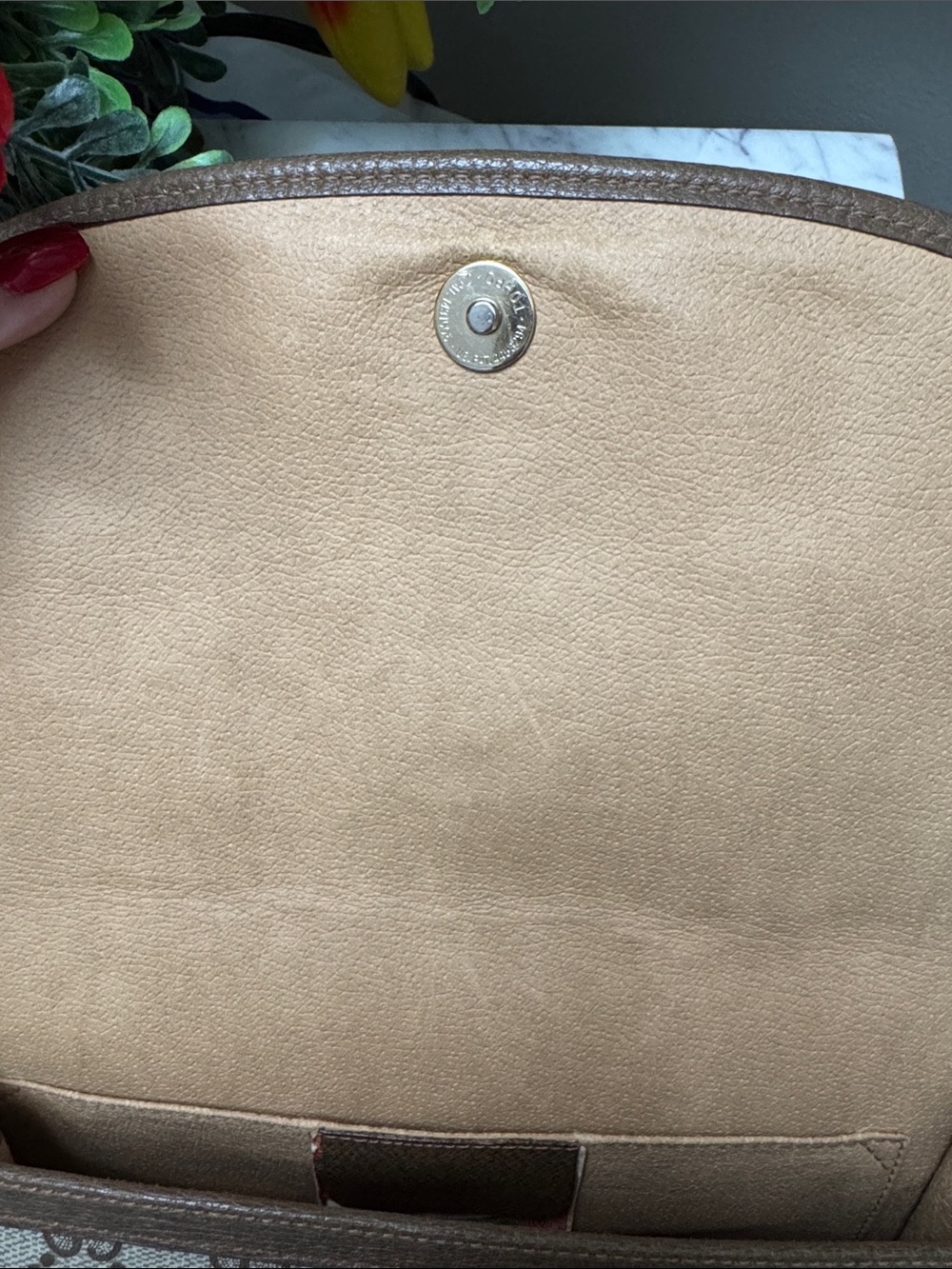 Gucci GG Supreme Sherry Line Clutch with Web Stripe Vintage EUC - Picture 8 of 12